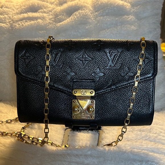 Louis Vuitton Handbags - 337. Louis Vuitton Saint Germain Pochette in Black Monogram Empreinte leather